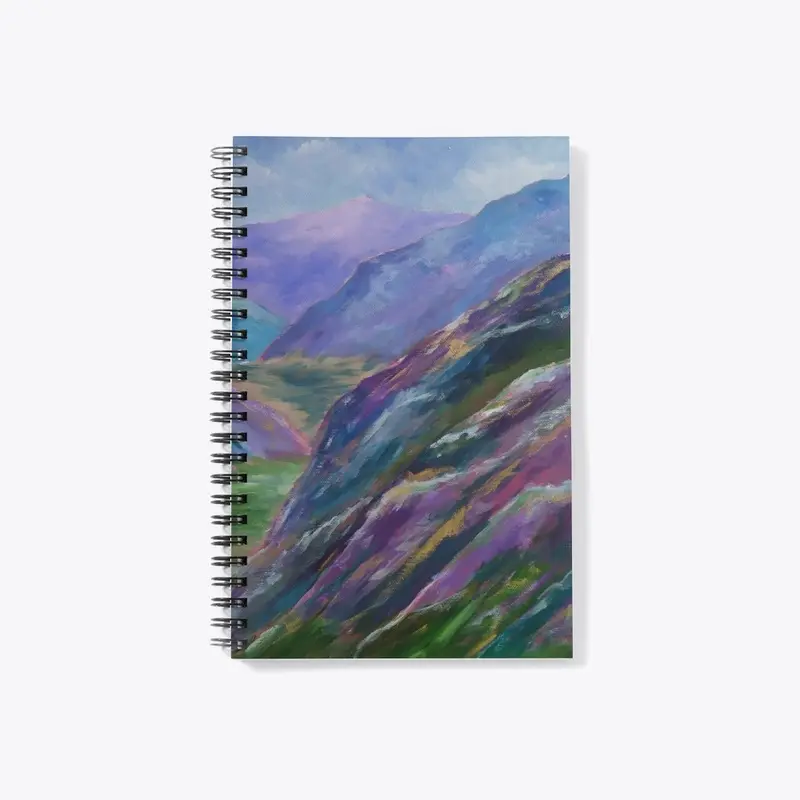 Abstract landscape notebook