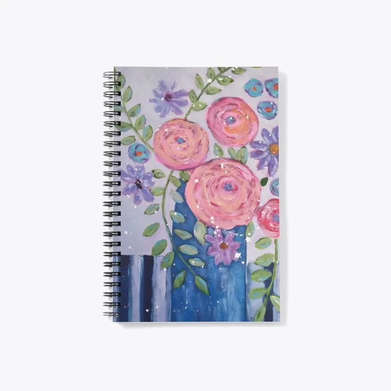 Abstract floral lined Journal